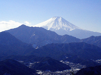 九鬼山からの富士山