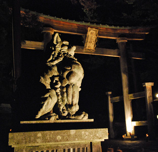 穂高神社の狛犬